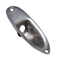 Jack Cover Tipo Stratocaster. Mod: JCS-1. Aged Chrome