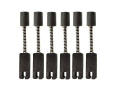 Headless Guitar Bridge String Saddles. Color Black (6 Pcs) 