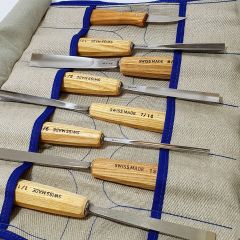 Set de Gubias Pfeil Ro8 con Estuche para Tallado en Madera (9 pcs)