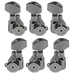 Clavijero 3L+3R con Locking. Mod 6K2EL0C. Boton: 07. Color Chrome
