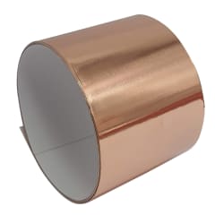 Cinta de Cobre Autoadhesiva de 50mm ancho x 1 metro largo