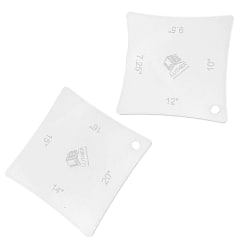 Medidor de Radio en Diapason. Color Blanco, Mod 01 (2pcs)