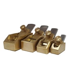 Set de Mini Cepillos de Bronce Base Plana de 25, 34, 43 y 47 mm de largo