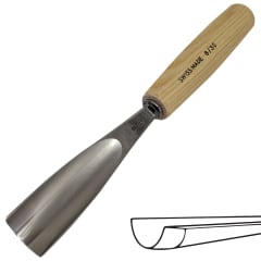 Gubia Pfeil No 8 Semi Curva de 30 mm de ancho