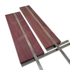 Set de Bloques para Laminar Fondo y Costados de Purple Heart Especial para Instrumentos Pequeños 25mm Espesor