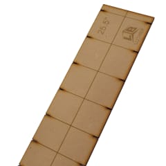 Plantilla en MDF para Diapason Tipo Fender de Escala 25.5