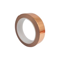 Rollo de Cinta de Lamina de Cobre Conductora Autoadhesiva de 25 mm de ancho