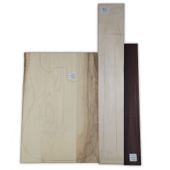 Pack de Maderas WCP-303 para Guitarra, Cuerpo de Ash + Mastil de Maple + Diapason de Indian Rosewood