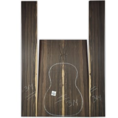 Set de Aros y Fondo para Instrumentos Medianos como Tiple ZIR-314 de Ziricote Mexicano / Calidad Especial