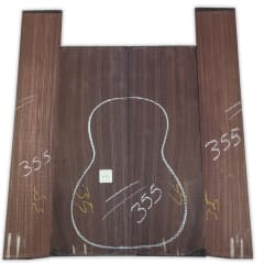 Set de Aros y Fondo IR-355 de Indian Rosewood Especial para Instrumentos Pequeños / Corte Radial