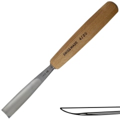 Gubia Pfeil 4 Semi Plana 20 mm de ancho para Tallado de Madera