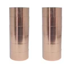Pack de 12 Rollos de Cinta de Lamina de Cobre Conductora Autoadhesiva de 50 mm de ancho