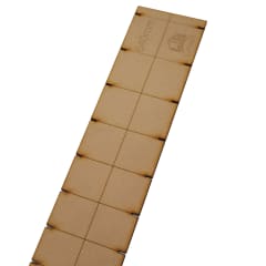 Plantilla en MDF para Diapason de Guitarra Clasica. Escala 640