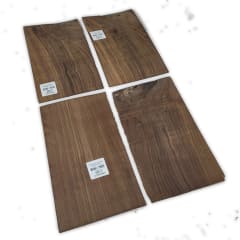 Set de 4 Laminas BW-700 de Black Walnut para Pala de Guitarra y Artesania