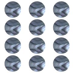 Dots de Abalone de 7 mm ( 12 pcs )
