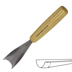 Gubia No 9 Semi Curva de 40 mm de ancho