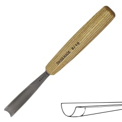 Gubia No 8 Semi Curva de 18 mm de ancho