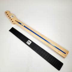 Kit Mod: 01 de Mastil Semi Elaborado Tipo Tele + Diapason Ranurado + Tensor