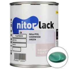 Poliuretano Nitorpol Sherwood Green. Imprimación metalizada. Lata 500 ml