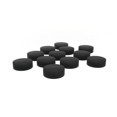 Dots de Acrilico de 5 mm. Color Black ( 12 pcs )