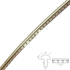 Tira de Traste Jumbo de 140 cm. Corona 2.8 x 1.4 mm