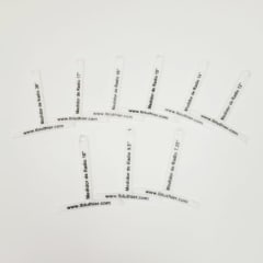 Medidor Acrilico de Radio. 9 pcs, de 65mm de ancho Color Blanco
