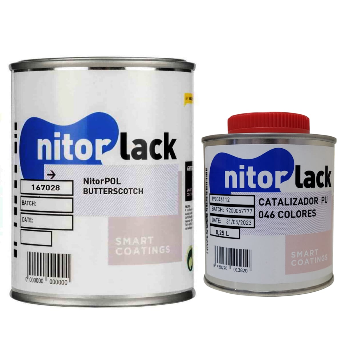 Poliuretano Nitorpol Butterscotch de Nitorlack. Color. 500 ml + catalizador 046 de 250 ml 0