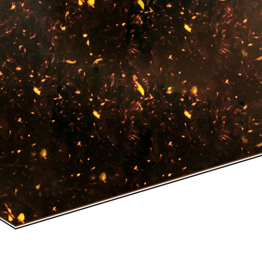 Lamina para Pickguard 220 x 300 mm. Mod: PC-TOR-PR. Color: Brown Pearloid. 4-ply 1