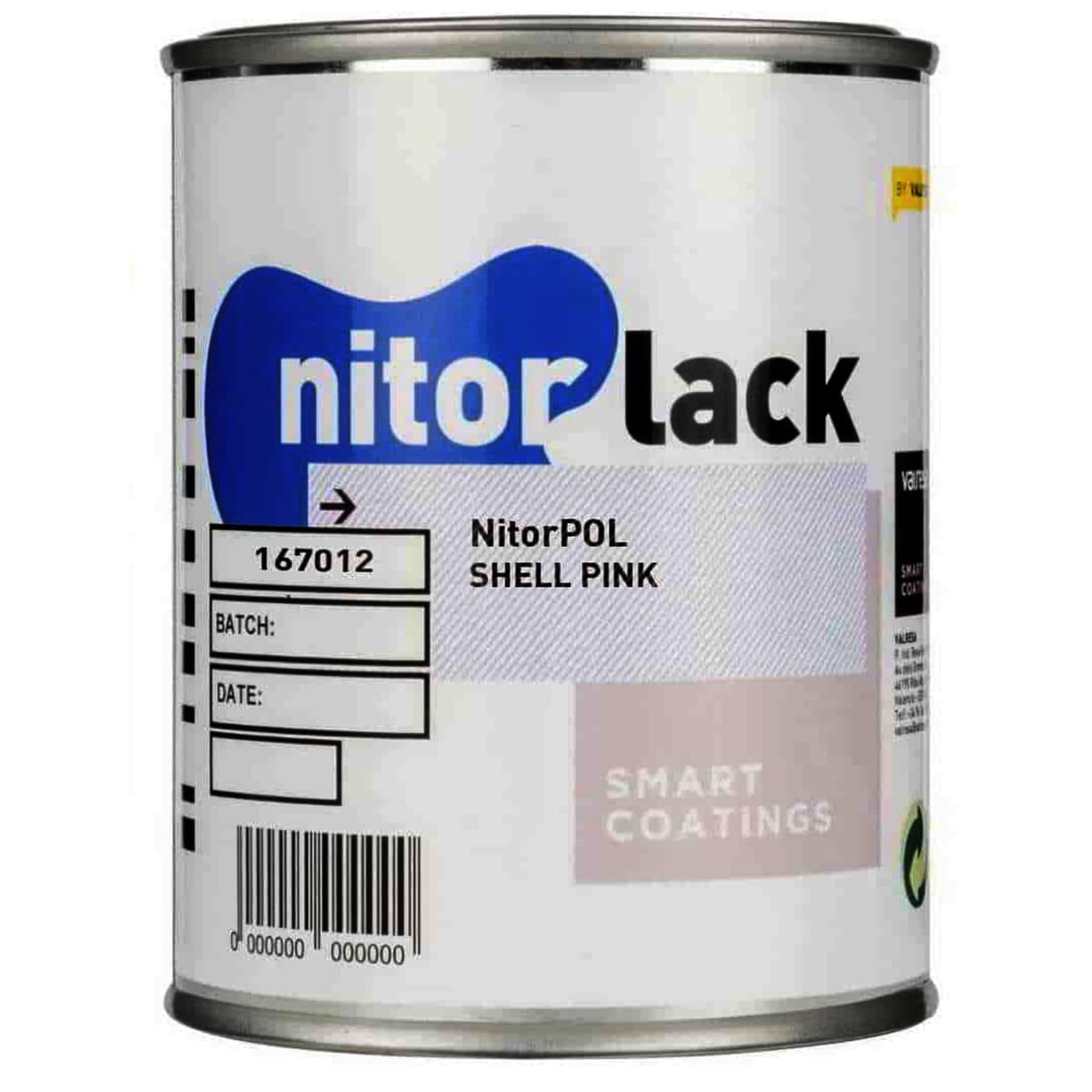 Poliuretano Nitorpol Shell Pink de Nitorlack. Color. 500 ml + catalizador 046 de 250 ml3