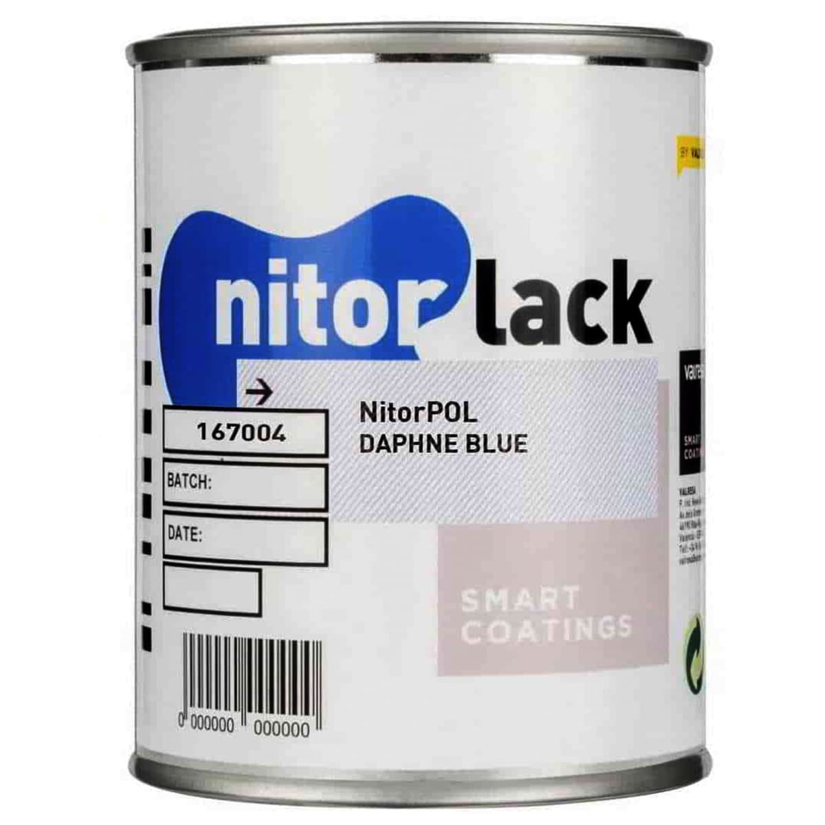Poliuretano Nitorpol Daphne Blue de Nitorlack. Color. 500 ml + catalizador 046 de 250 ml3