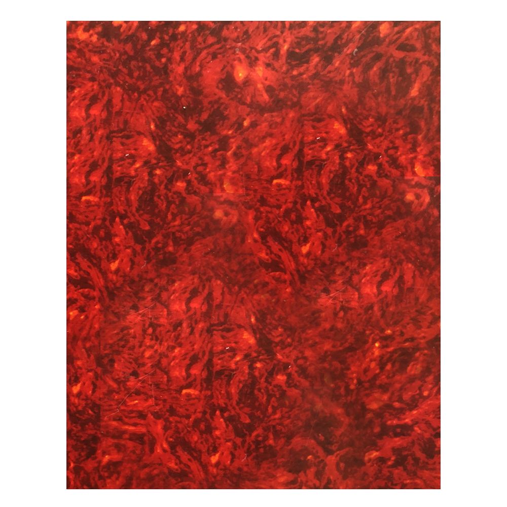 Lamina para Pickguard 300 x 450 mm. Mod: PC-TOR-R. Color: Red Pearloid. 4-ply 2