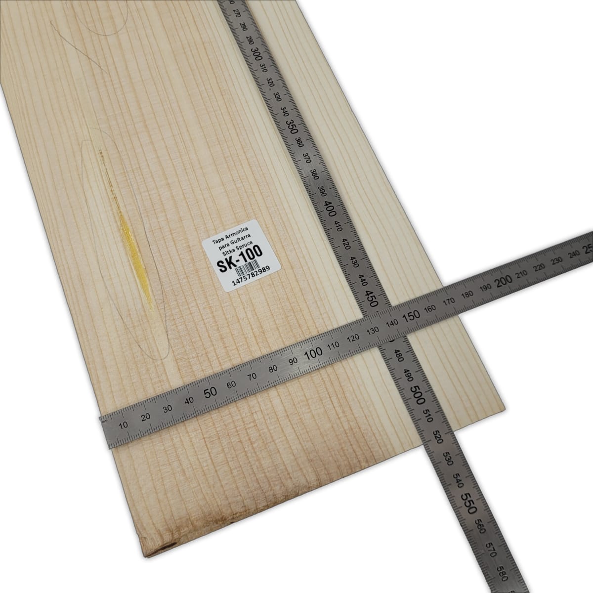 Tapa Armonica Unica SK-100 de Sitka Spruce para Tiple, Cuatro e Instrumentos Pequeños3