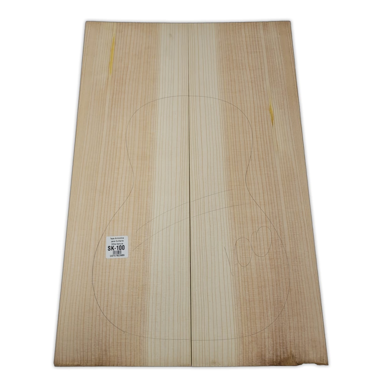 Tapa Armonica Unica SK-100 de Sitka Spruce para Tiple, Cuatro e Instrumentos Pequeños 0