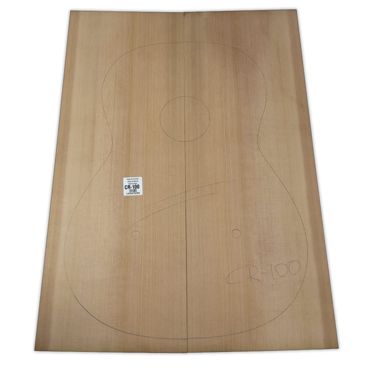 Tapa Armonica Unica CR-100 de Cedro Rojo Canadiense para Guitarra Calidad AAA 0