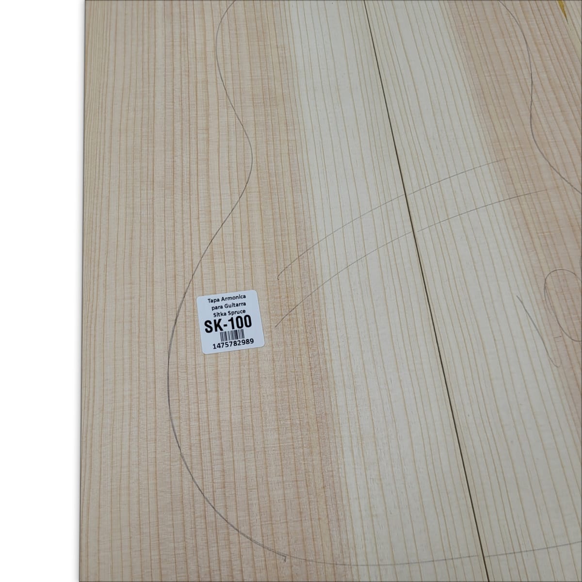 Tapa Armonica Unica SK-100 de Sitka Spruce para Tiple, Cuatro e Instrumentos Pequeños6