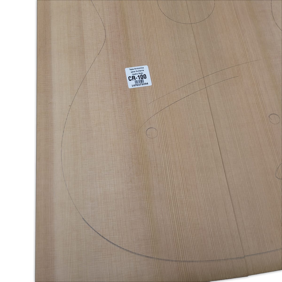 Tapa Armonica Unica CR-100 de Cedro Rojo Canadiense para Guitarra Calidad AAA7