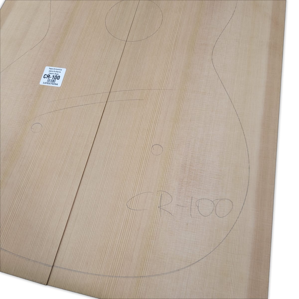 Tapa Armonica Unica CR-100 de Cedro Rojo Canadiense para Guitarra Calidad AAA8