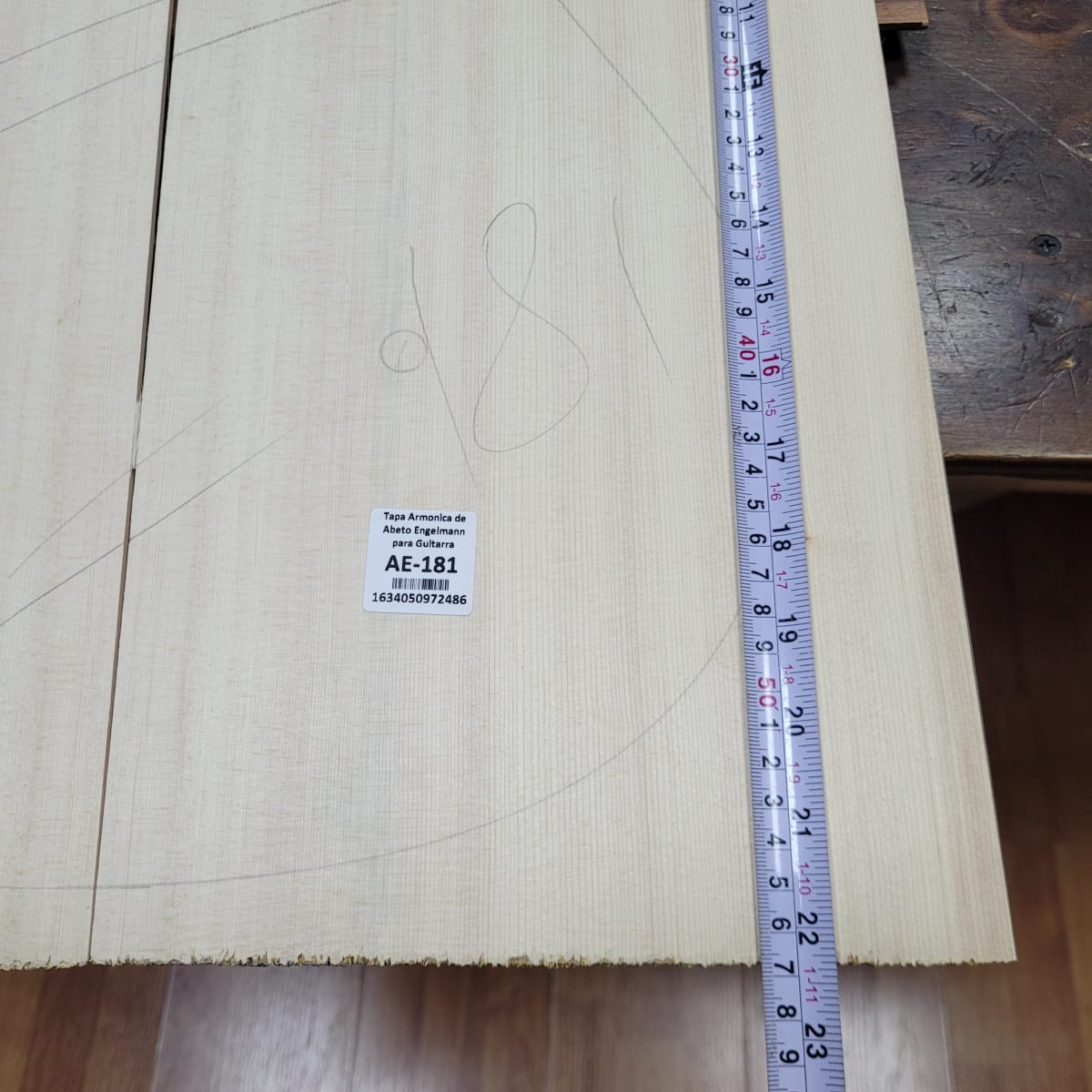 Tapa Armonica AE-181 de Abeto Engelmann AA para Guitarra4