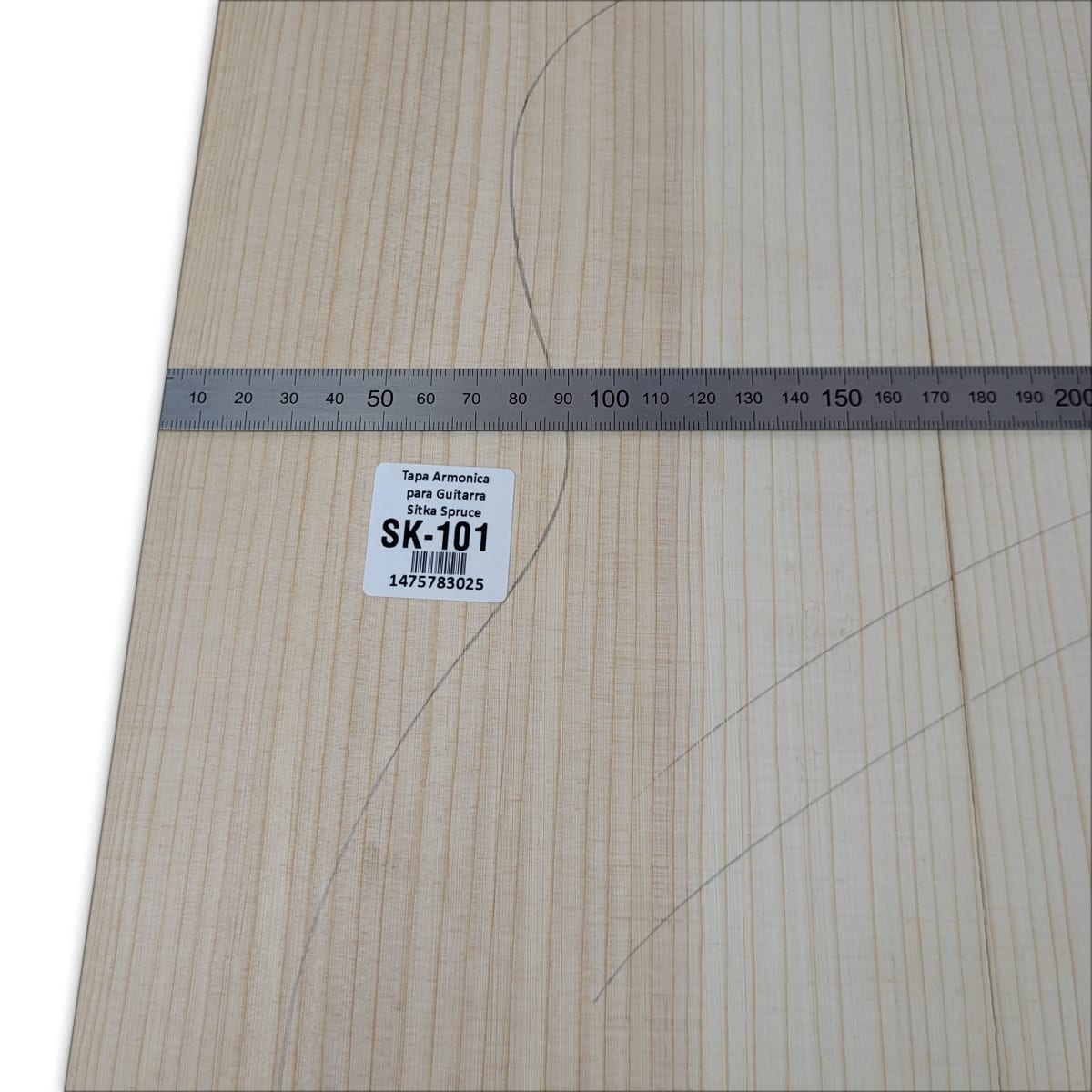 Tapa Armonica Unica SK-101 de Sitka Spruce para Tiple, Cuatro e Instrumentos Pequeños4