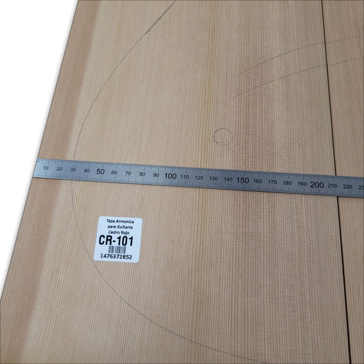 Tapa Armonica Unica CR-101 de Cedro Rojo Canadiense para Guitarra Calidad AAA4