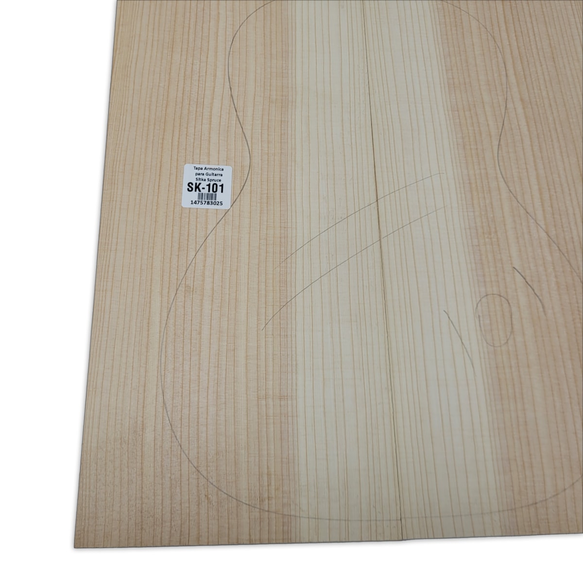 Tapa Armonica Unica SK-101 de Sitka Spruce para Tiple, Cuatro e Instrumentos Pequeños6