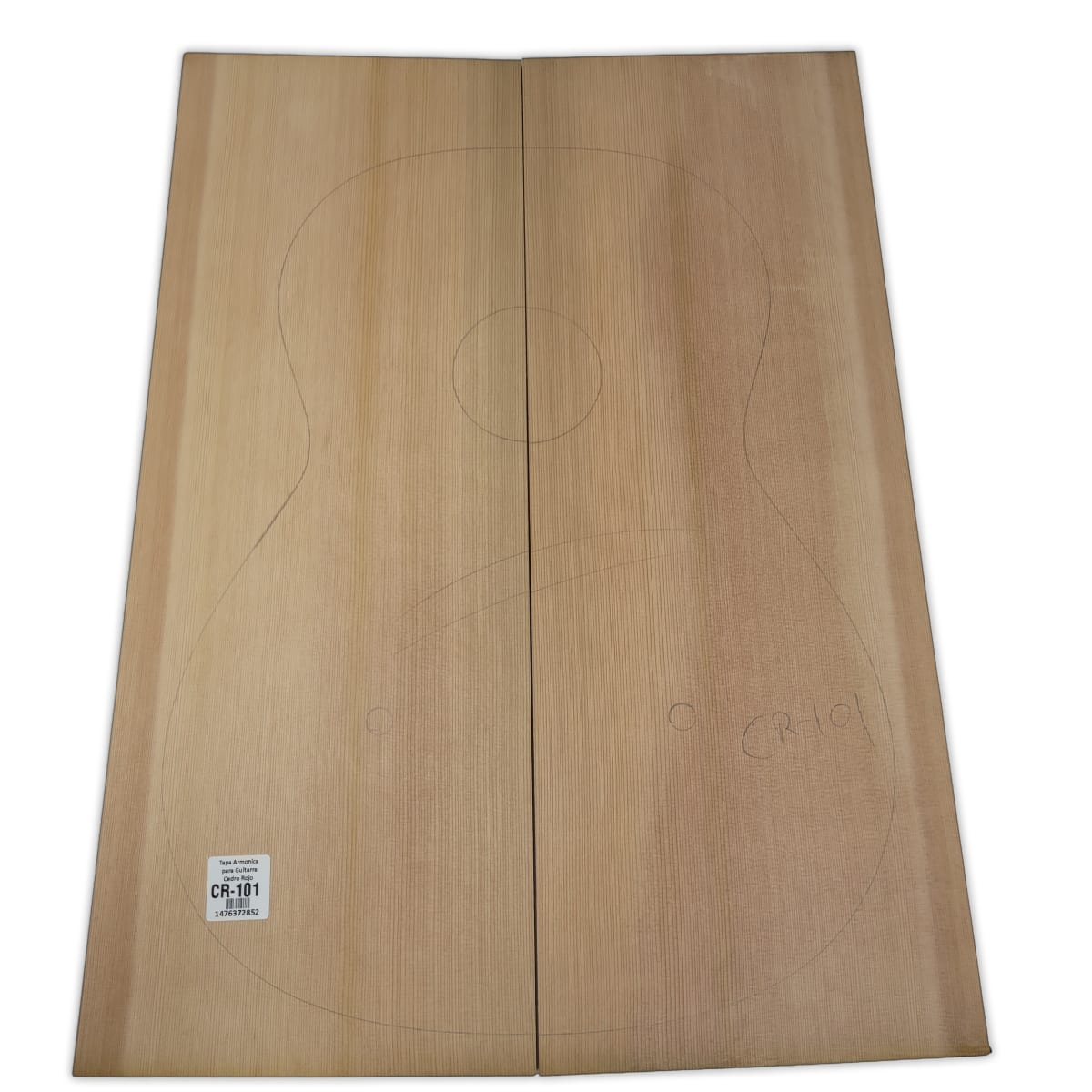 Tapa Armonica Unica CR-101 de Cedro Rojo Canadiense para Guitarra Calidad AAA7