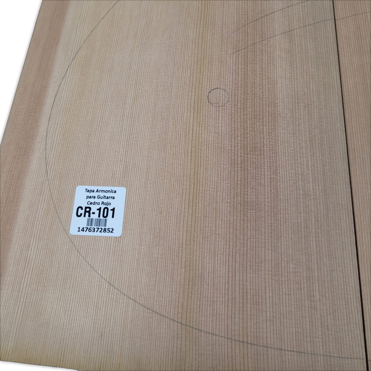 Tapa Armonica Unica CR-101 de Cedro Rojo Canadiense para Guitarra Calidad AAA8