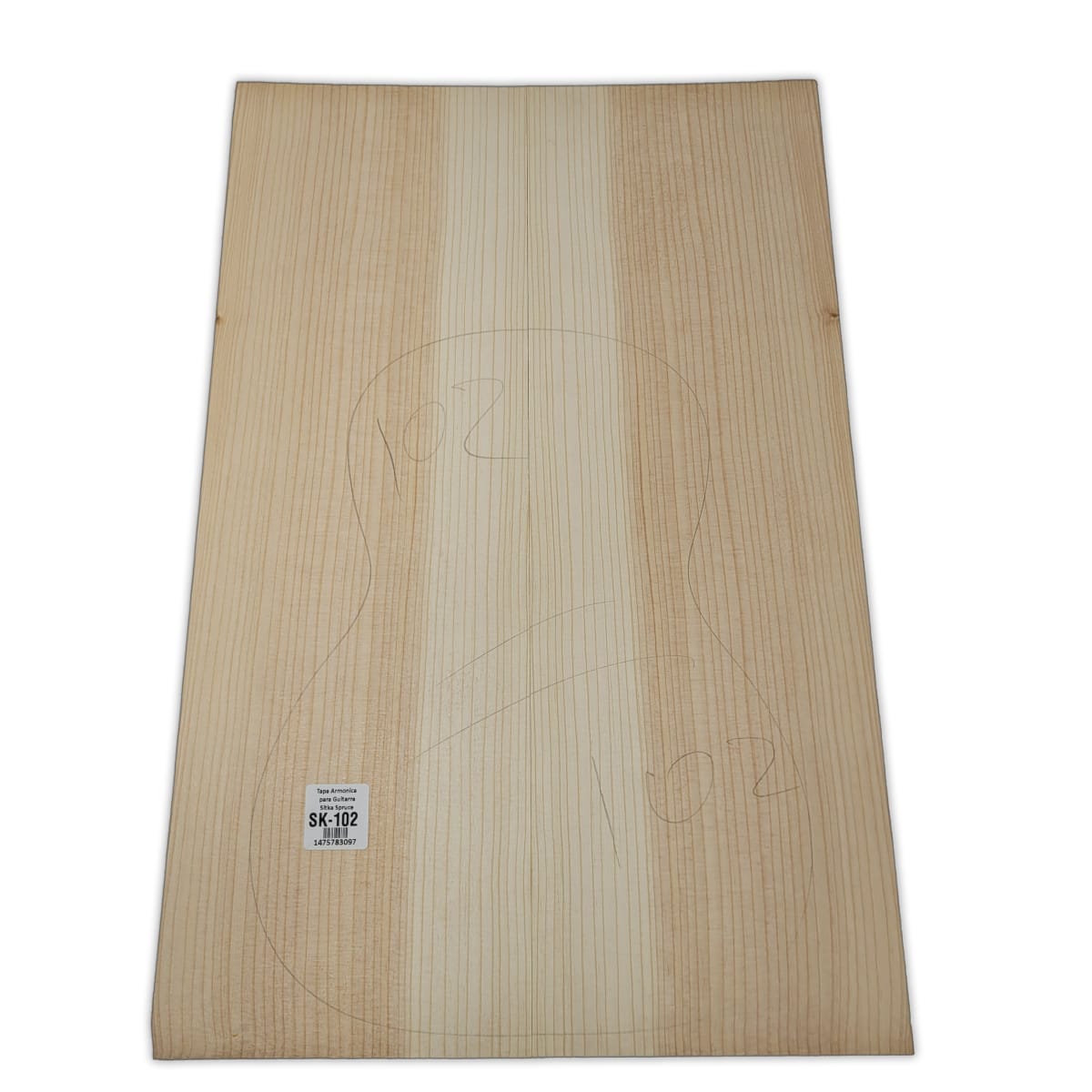 Tapa Armonica Unica SK-102 de Sitka Spruce para Tiple, Cuatro e Instrumentos Pequeños 0