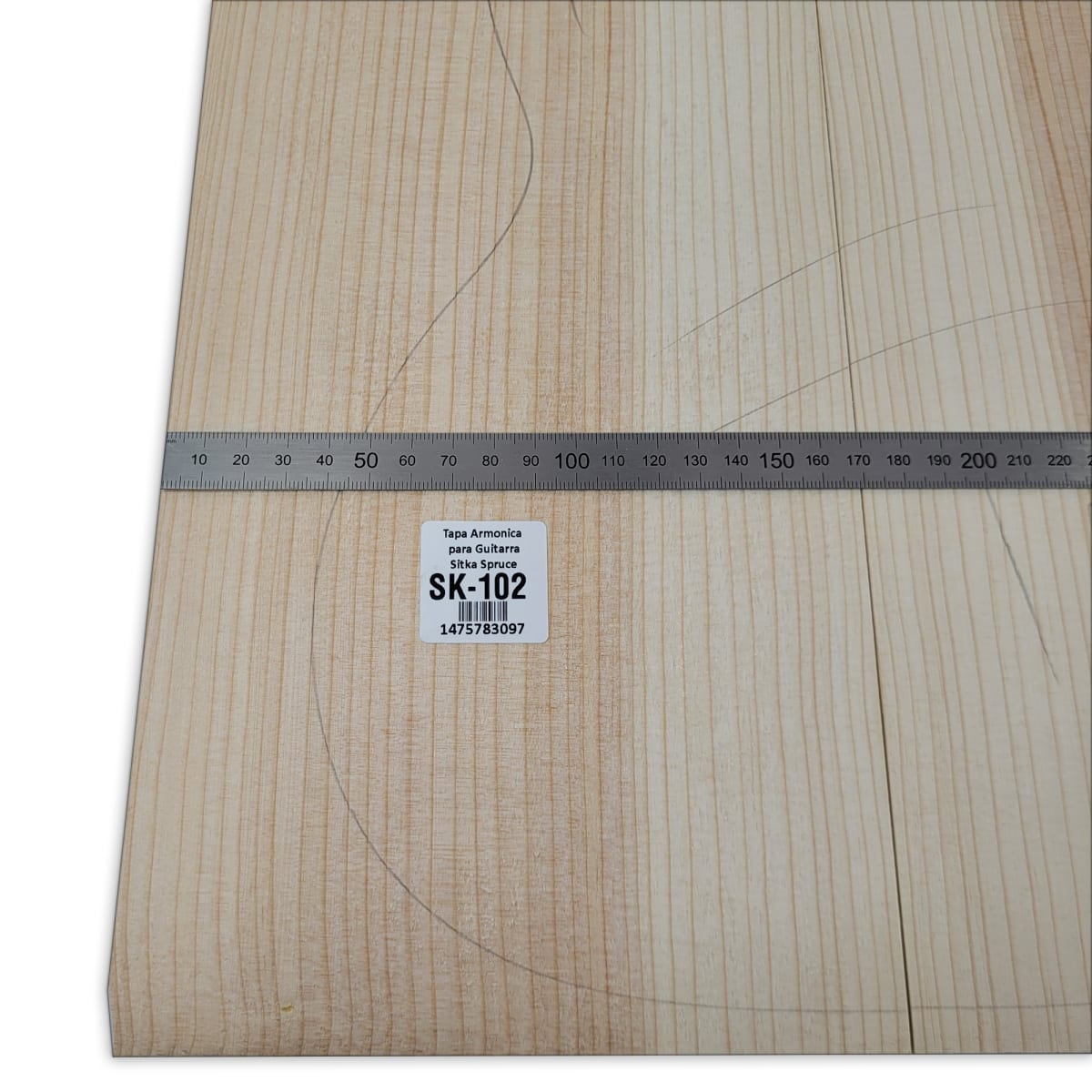 Tapa Armonica Unica SK-102 de Sitka Spruce para Tiple, Cuatro e Instrumentos Pequeños4