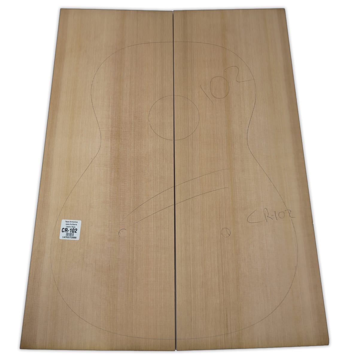 Tapa Armonica Unica CR-102 de Cedro Rojo Canadiense para Guitarra Calidad AAA 0