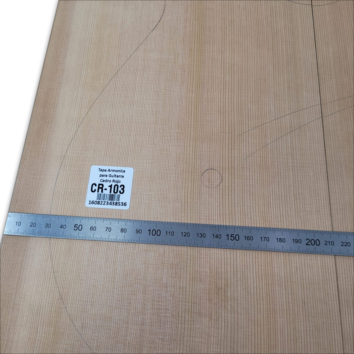 Tapa Armonica Unica CR-103 de Cedro Rojo Canadiense para Guitarra Calidad AAA4