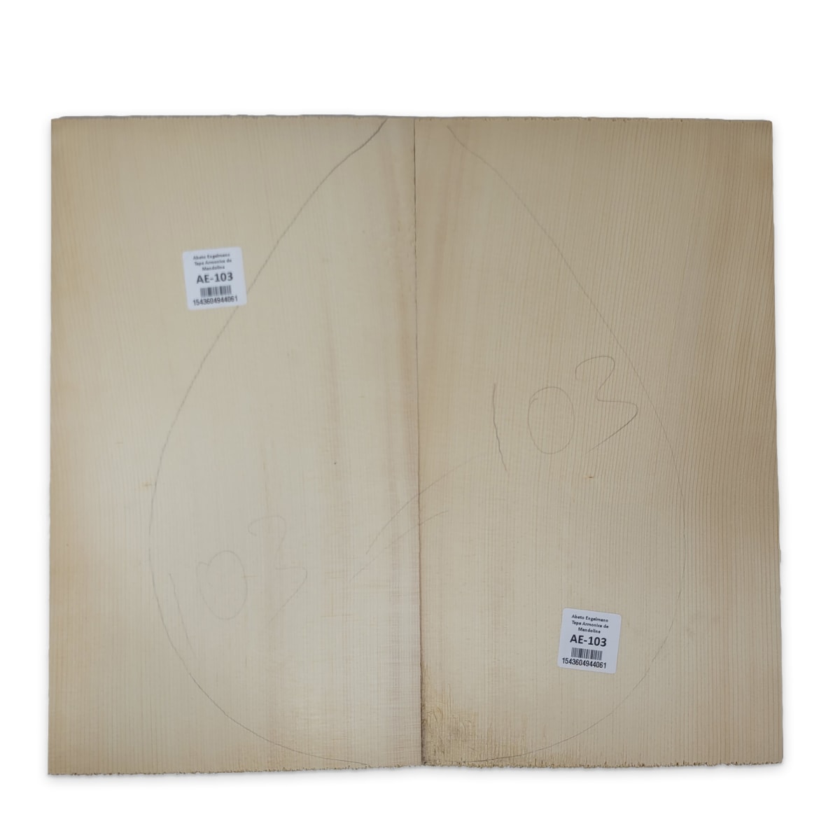 Tapa Armonica AE-103 de Abeto Engelmann para Mandolina 0