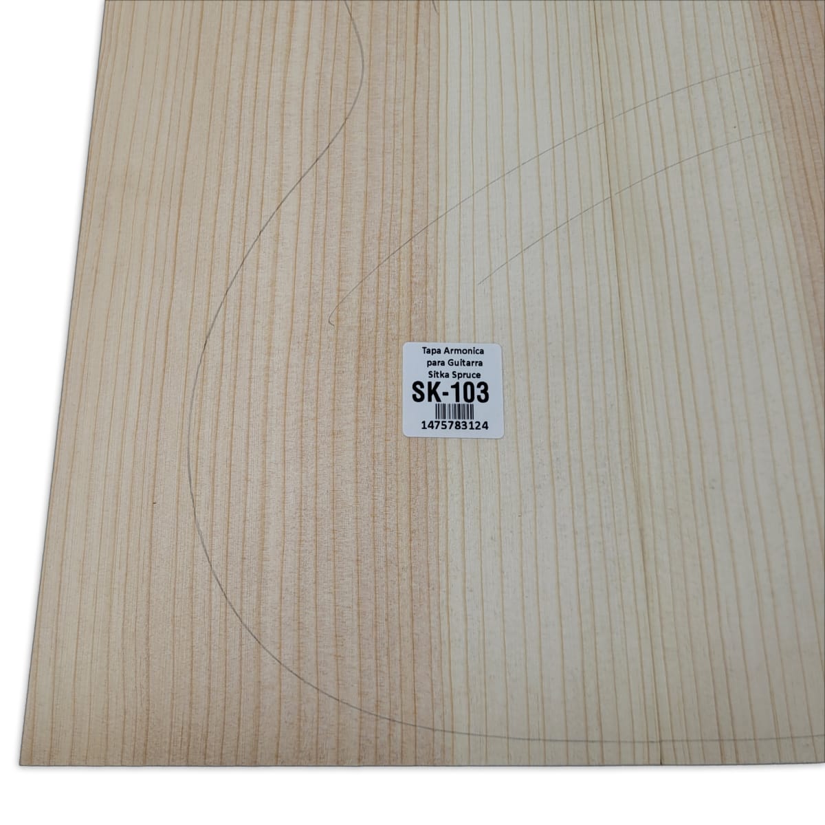 Tapa Armonica Unica SK-103 de Sitka Spruce para Tiple, Cuatro e Instrumentos Pequeños6