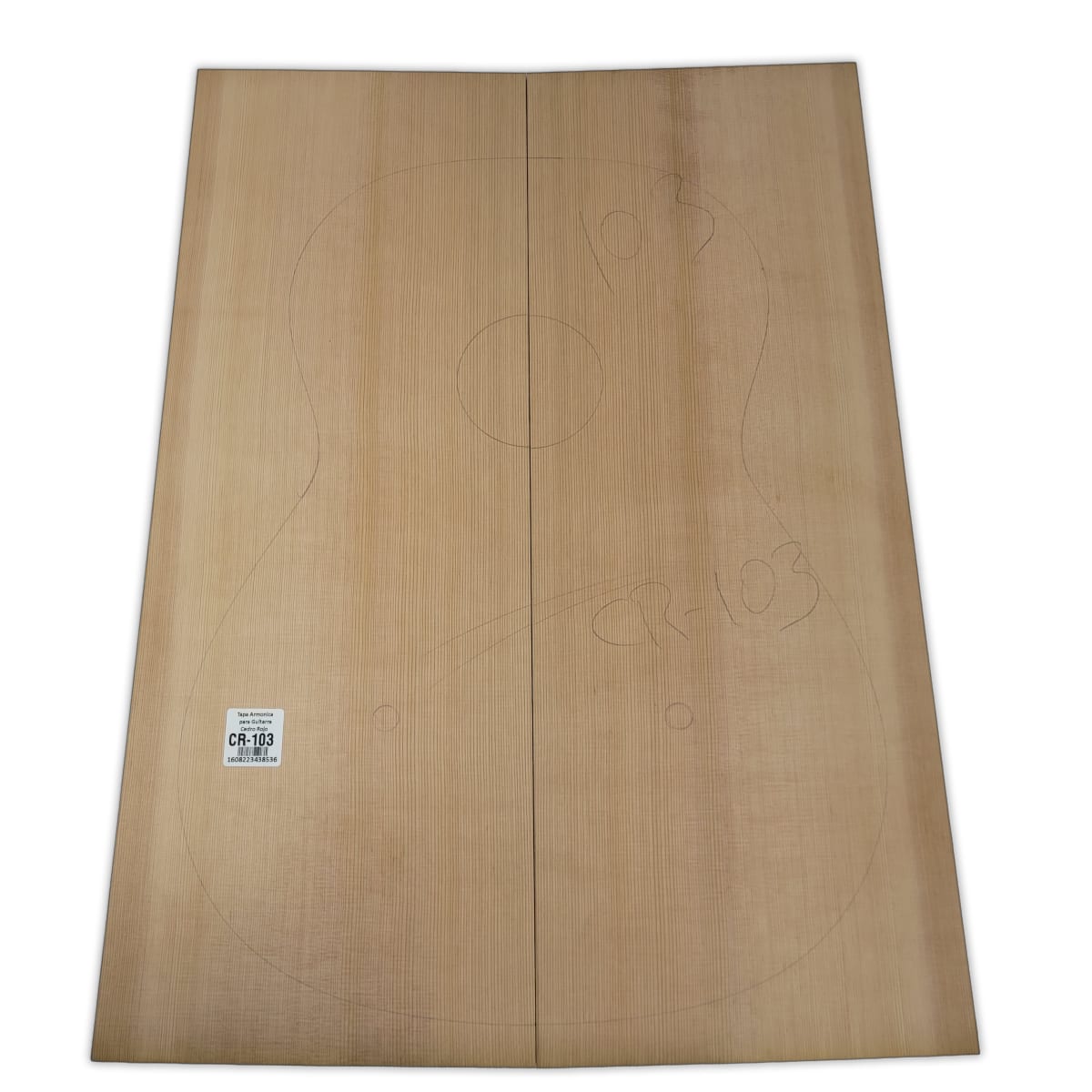 Tapa Armonica Unica CR-103 de Cedro Rojo Canadiense para Guitarra Calidad AAA 0